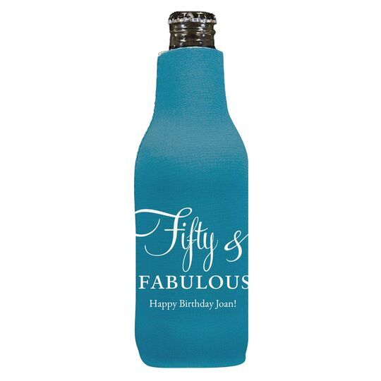 Fifty & Fabulous Bottle Huggers